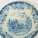 Johnson Bros Coaching Scenes Blue 6" Soup/Cereal Bowl. "Gate Keeper"