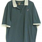 Burmuda Greens Black W/Grey Trim Men's Golf Shirt Size XXL Cotton Blend