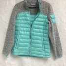 Free Country Puffer Sweater Jacket Girls Youth Large 14-16 Nylon/polyester