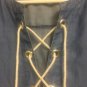 Spiaggia Dolce Dress Blue Lace Up Womens Size Medium