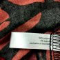 Fashion Bug Blouse Shirt Womens Small Cold Shoulder Red Black Shiny Summer