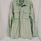 Columbia GRT Button Up Vented Fishing Sport Shirt Mens XL Gray Long Sleeve