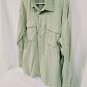 Columbia GRT Button Up Vented Fishing Sport Shirt Mens XL Gray Long Sleeve