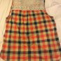 Eden And Olivia Top Sleeveless Lace Back Button Up Plaid Womens M Tank