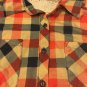 Eden And Olivia Top Sleeveless Lace Back Button Up Plaid Womens M Tank