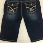 Amethyst Jean Shorts Distressed Womens Size 7 Long 13&acirc;�� Inseam
