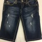 Amethyst Jean Shorts Distressed Womens Size 7 Long 13&acirc;�� Inseam