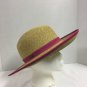 Sun And Sand Hat Church Sun Beach Hat Pink Edge Flat Back Cute