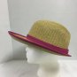 Sun And Sand Hat Church Sun Beach Hat Pink Edge Flat Back Cute