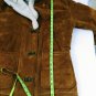 Gallery Brown Suede Leather Faux Fur Lined Hooded Jacket Womens Size Medium NICE