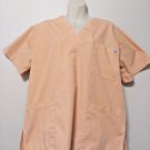 SCRUBS TOPS Lot Of 2  size L short sleeve V neck May-Hill and Expo blue/peach