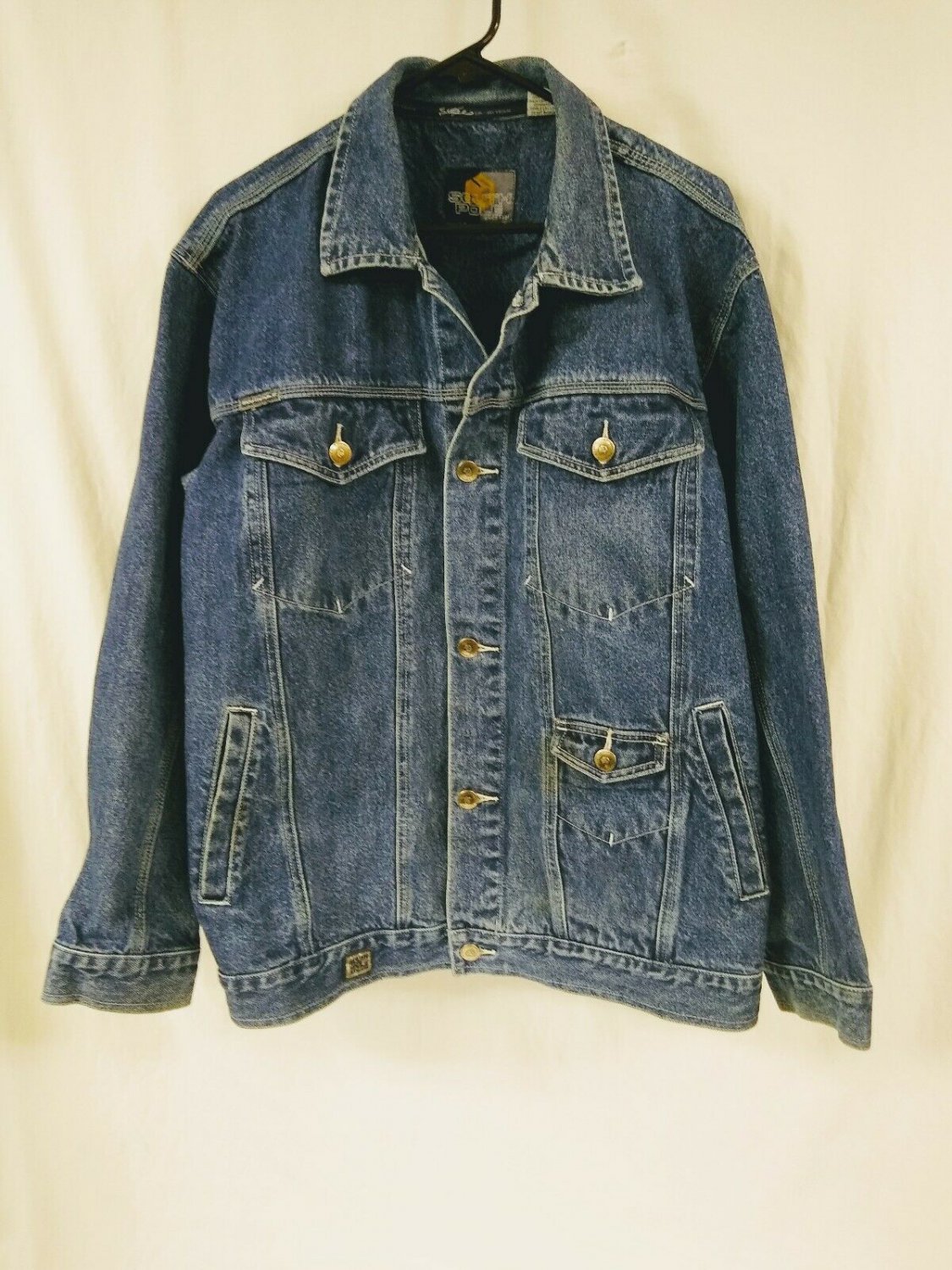 Southpole 2K Team Blue Cotton Denim Long Sleeve Jacket Mens Large