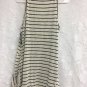 Allen B Tunic Tank Top Oatmeal/black Stripe Womens Size Large