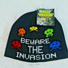 Space Invaders Beanie StocKing Cap Reversible Cotton Blend  NWT Official Taito