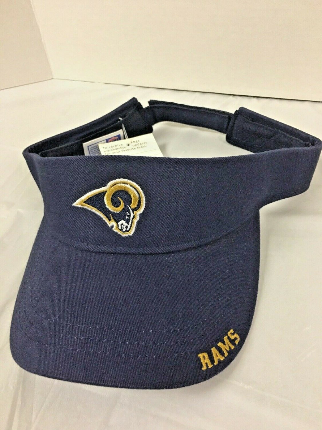 Los Angeles Rams Visor Game Day NFL LA Rams Blue One Size Adjustable Strap