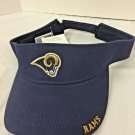 Los Angeles Rams Visor Game Day NFL LA Rams Blue One Size Adjustable Strap
