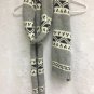 Wool Scarf H&M Winter Scarf 55% Wool Gray Tribal Womens Warm