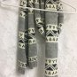 Wool Scarf H&M Winter Scarf 55% Wool Gray Tribal Womens Warm