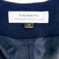 TAHARI by Arthur S Levine Navy/White Polyester/Spandex Blazer Womens Size 14 NWT