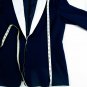 TAHARI by Arthur S Levine Navy/White Polyester/Spandex Blazer Womens Size 14 NWT