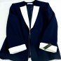 TAHARI by Arthur S Levine Navy/White Polyester/Spandex Blazer Womens Size 14 NWT