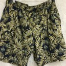 Woolrich Shorts Nylon Swim Summer Board  Mens XL Nautical Ships Leaves