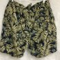 Woolrich Shorts Nylon Swim Summer Board Mens XL Nautical Ships Leaves