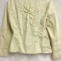 Odds And Evens Jacket Light Yellow Patchwork Flower Womens Large