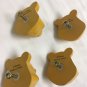 Disney Winnie The Pooh Drawer Pulls Set Of 4 Knobs Kids Baby