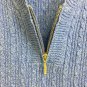 Karen Scott Sweater Womens Size Small 3/4 Sleeve Zipper Textured Cotton