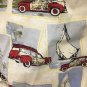 Harbor Bay Button Up Mens 4X Tall Woody Wagon Sailboat Cotton