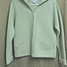WondraWool by Knitting Needles 100% Wool Women's Green Hooded Sweater size S