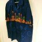 Winnie Fashion Made In Hawaii Blue Cotton Casual Button Down Mens Shirt Size XXL