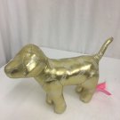 Victorias Secret PINK puppy Dog Plush Gold Color Vinyl With Logo