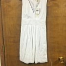 Corey P Dress White Lined Sleeveless Womens Size 8 Tie Back
