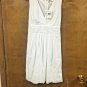 Corey P Dress White Lined Sleeveless Womens Size 8 Tie Back