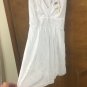 Corey P Dress White Lined Sleeveless Womens Size 8 Tie Back