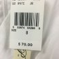 Corey P Dress White Lined Sleeveless Womens Size 8 Tie Back