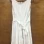 Corey P Dress White Lined Sleeveless Womens Size 8 Tie Back