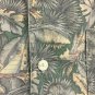 Woolrich Button Up Shirt Ships Palm Leaves Mens XL Rugged Outdoorwear Green Tan