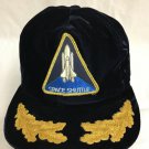 Space Shuttle Hat Blue Velour Olympian Headwear Adjustable One Size