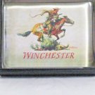WINCHESTER Waterfall Glass Collection Paperweight Pony Express Cowboy Horse