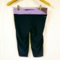 Nike Dri-Fit Navy Blue Purple Polyester Spandex Blend Leggings Womens Size Small