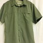 Alpine Design Button Up Short Sleeve Mesh Back Mens Large Green Outdoor Fishing