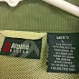 Alpine Design Button Up Short Sleeve Mesh Back Mens Large Green Outdoor Fishing