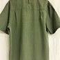 Alpine Design Button Up Short Sleeve Mesh Back Mens Large Green Outdoor Fishing