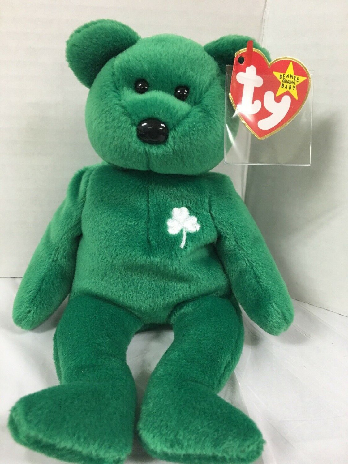 Ty Beanie Bear Erin Green Shamrock St Patricks Day 8&acirc;�� March 1997