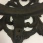 Vintage Cast Iron Wall Mount Candle Holders Set Of 2 Black