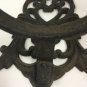 Vintage Cast Iron Wall Mount Candle Holders Set Of 2 Black