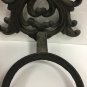 Vintage Cast Iron Wall Mount Candle Holders Set Of 2 Black